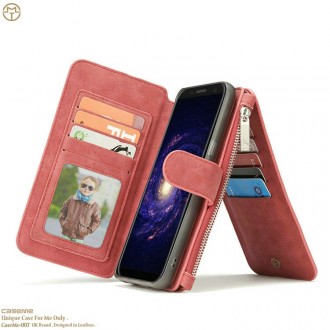 Etui Galaxy S8 Portefeuille multifonctions Rouge - CaseMe
