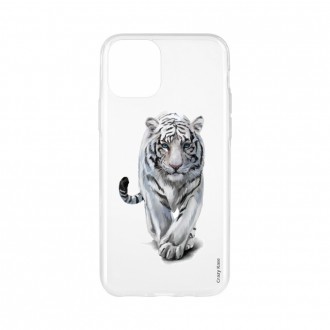 Coque pour iPhone 11 Pro Max souple Tigre blanc - Crazy Kase