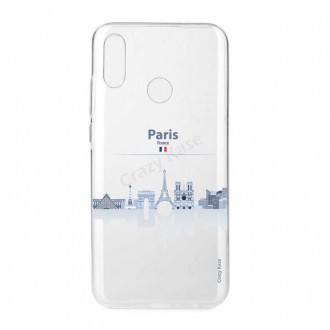 Coque Huawei P Smart 2019 souple Monuments de Paris - Crazy Kase