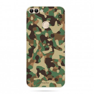 Coque Huawei P Smart souple motif Camouflage militaire - Crazy Kase