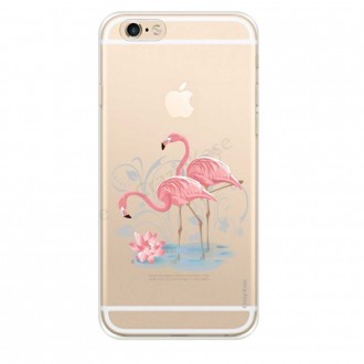 Coque iPhone 6 / 6s souple Flamant rose - Crazy Kase