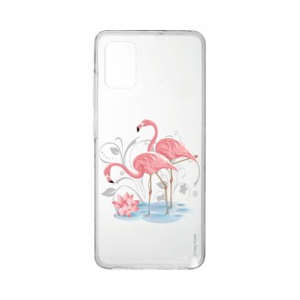 Coque pour Samsung Galaxy A41 souple Flamant rose Crazy Kase