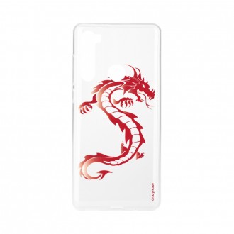 Coque Xiaomi Redmi Note 8 souple Dragon rouge Crazy Kase