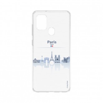 Coque Samsung Galaxy A21s souple Monuments de Paris Crazy Kase